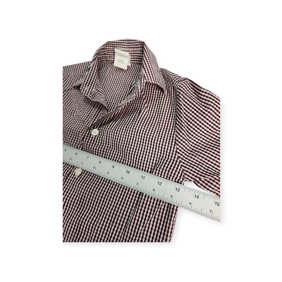 Van Heusen Boys Sz 5 Plaid Button Down Long Sleeve Shirt Preppy Holiday Party - Picture 3 of 7